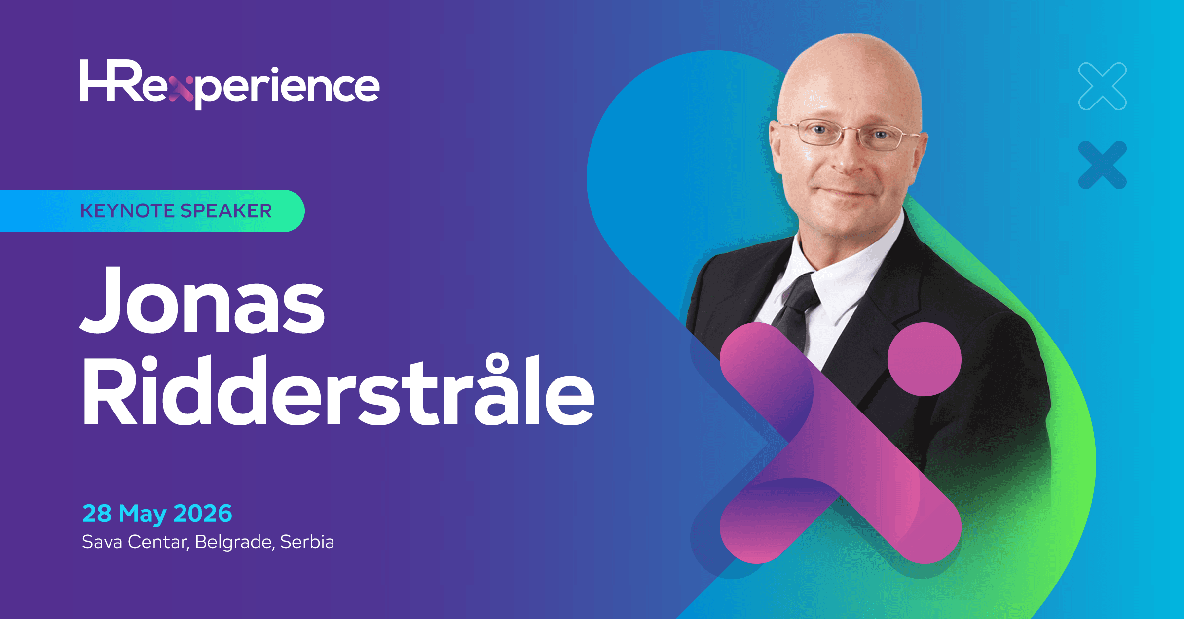 Jedan od najuticajnijih svetskih stručnjaka za biznis i liderstvo Jonas Riderstrole dolazi na HR Experience 2026