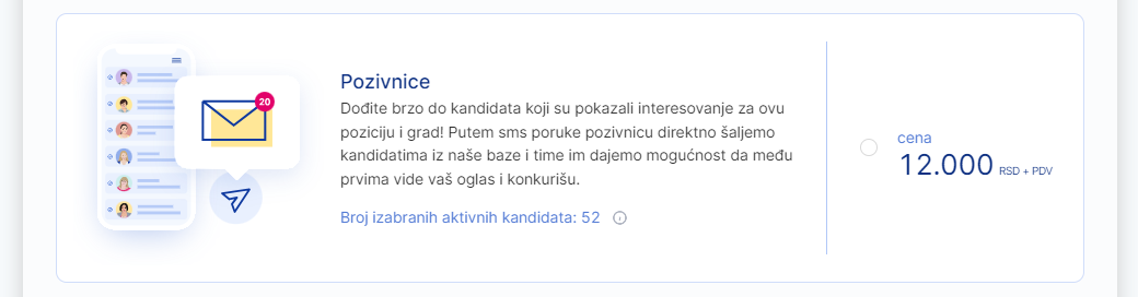 usluga pozivnice