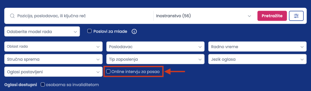 Online intervju za posao - Infostud Poslovi sajt